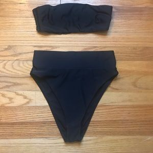 Aerie bandeau high cut bikini